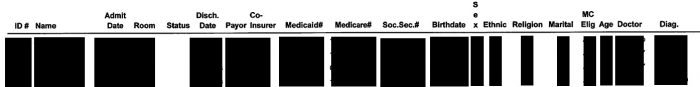 Redacted roster information