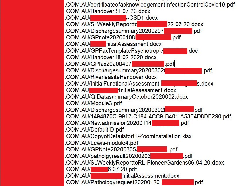 Portion of File Tree