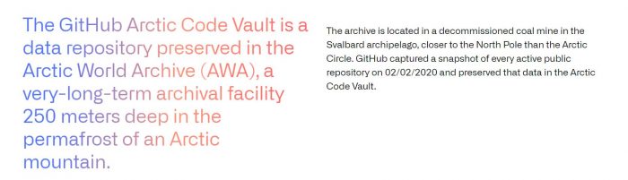 GitHub Arctic Code Vault