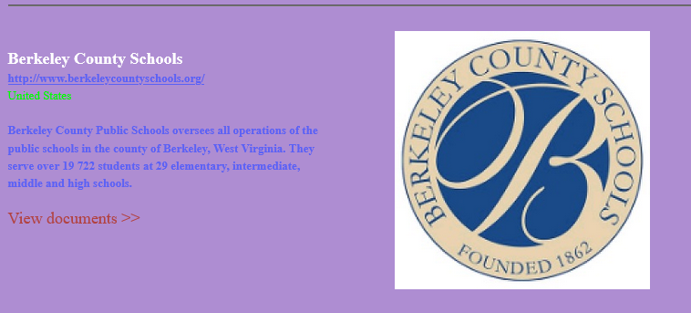 Berkeley County Schools' was added to Vice Society dark web leak site.