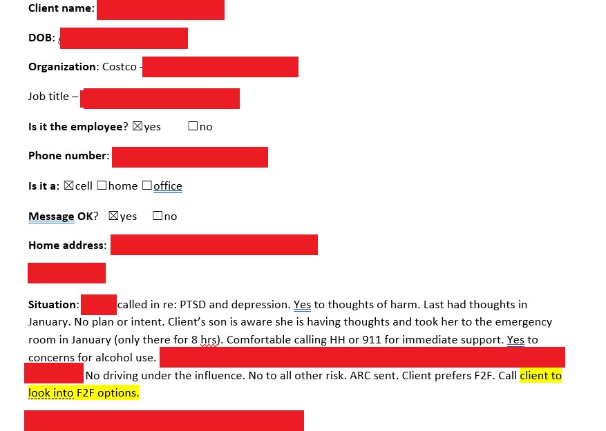 Contact Notes