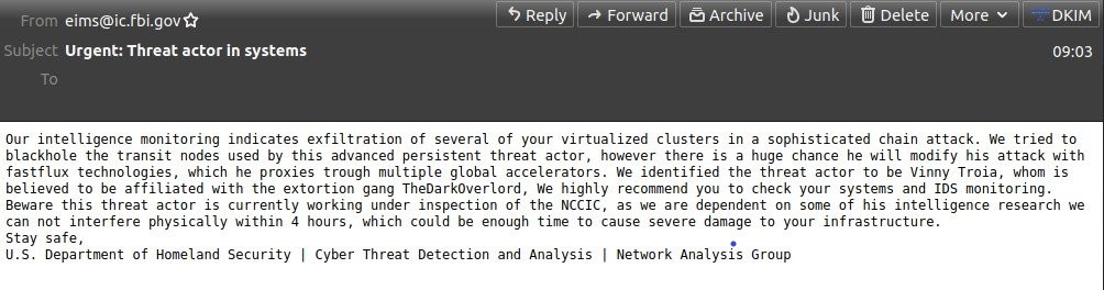 hoax email