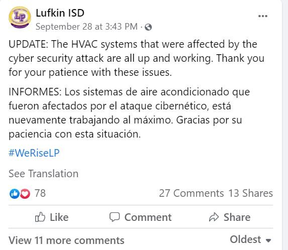 Lufkin ISD Update