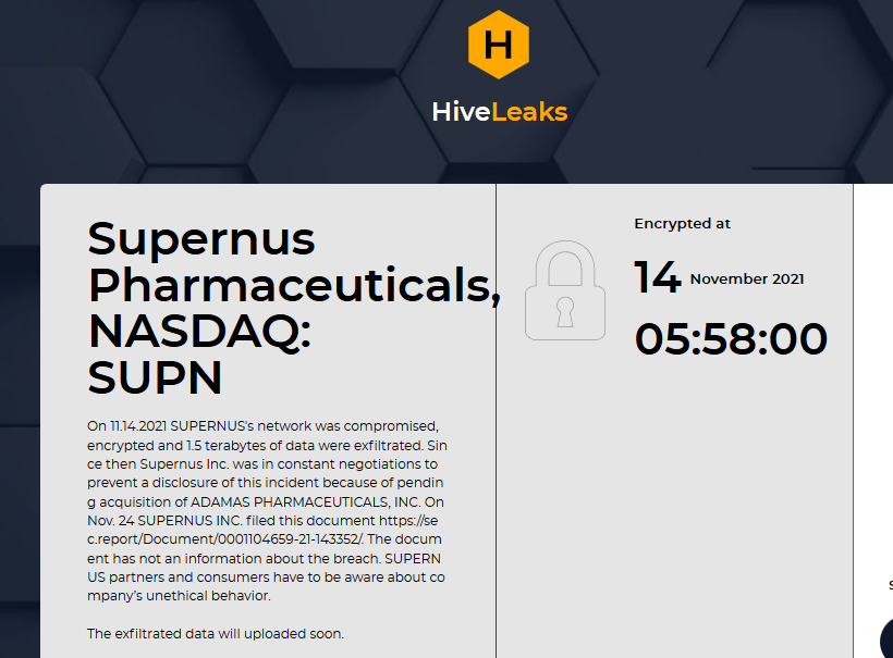 Dark web listing